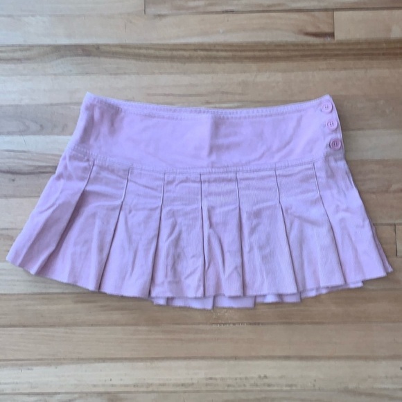 Y2K Pink Corduroy Skater Skirt- Size 12 - Picture 6 of 7